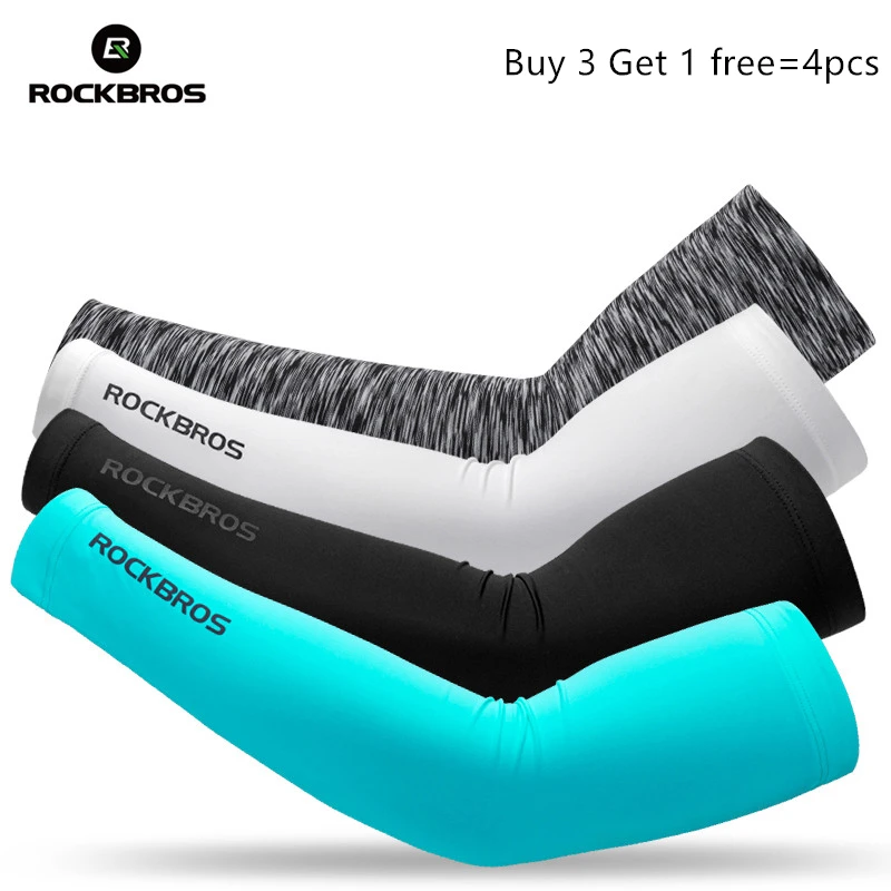 

Спортивные нарукавники ROCKBROS, защита от солнца, походный баскетбол, волейбол, рукав, ледяной материал, мягкий защитный рукав для мужчин и жен...