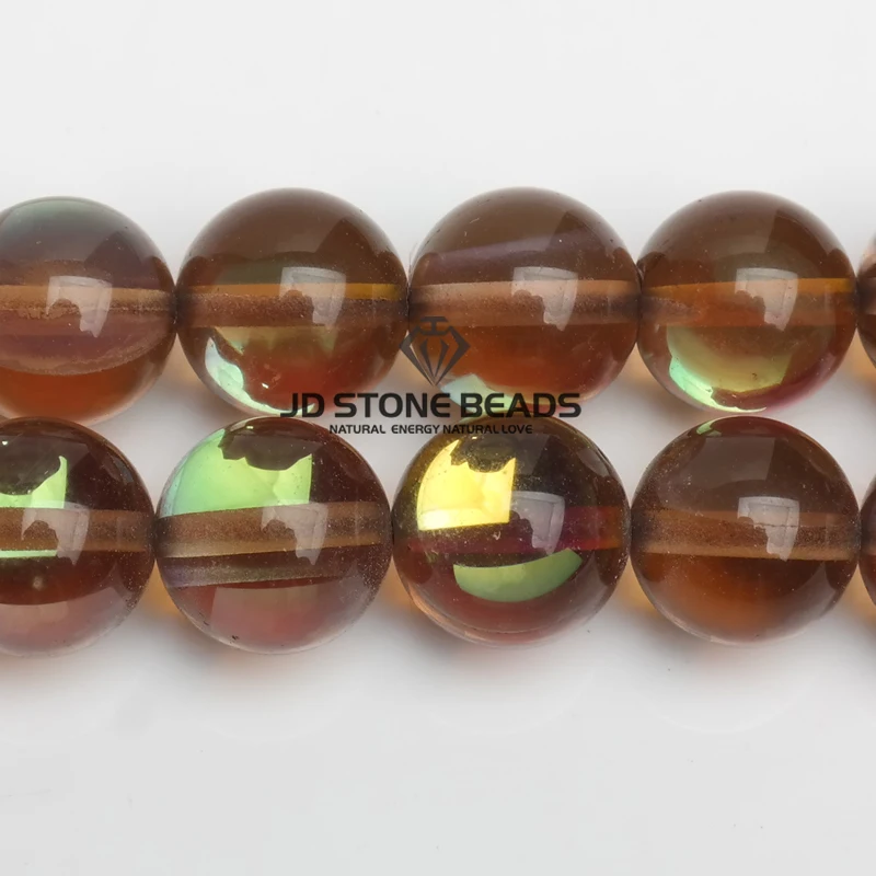 Flash Shimmer Round Fiery Shining Glistening Light Crystal Loose Strand Beads for Bracelet Necklace DIY Jewelry Making | Украшения и