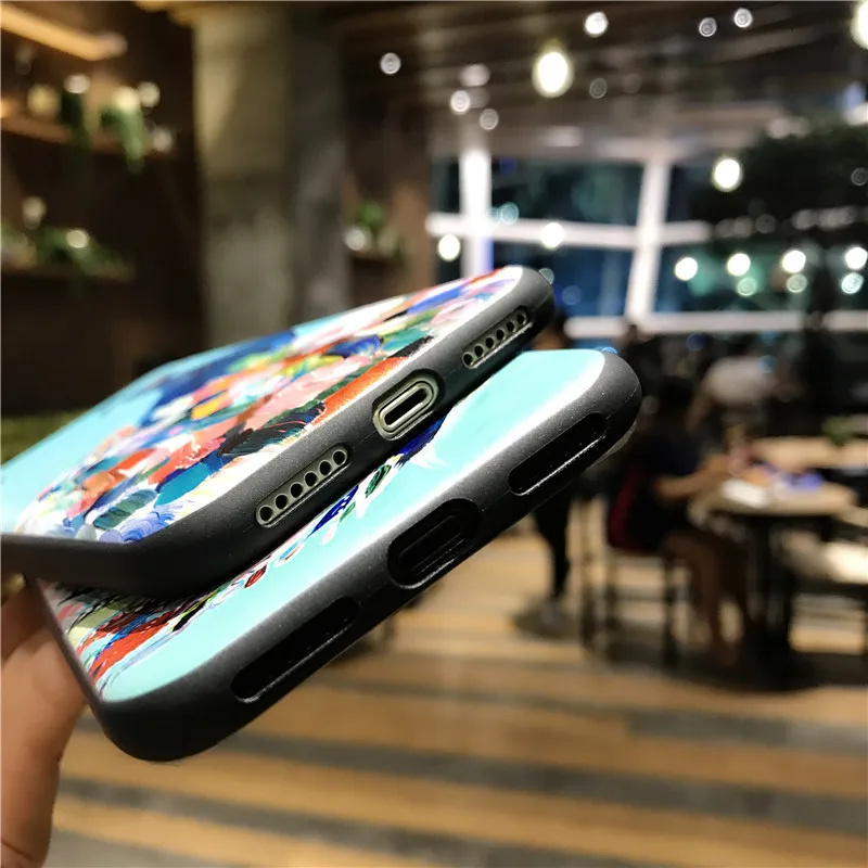 COPEONE рельефный чехол для телефона iPhone 8 Plus 3D Рисунок павлин X XS XR MAX 6 7 Мягкий