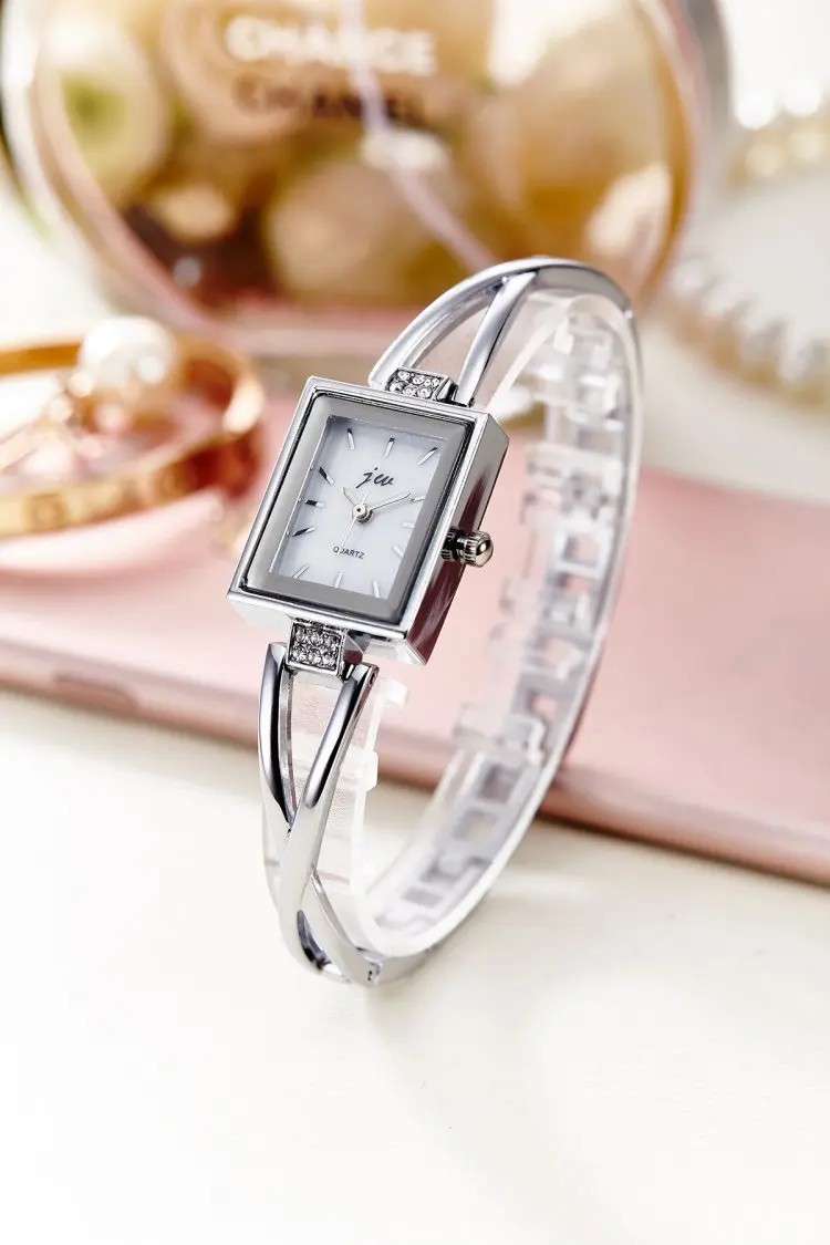 Бренд JW, женские часы-браслет, роскошные золотые наручные часы из нержавеющей стали, женские модные повседневные кварцевые часы, женские часы