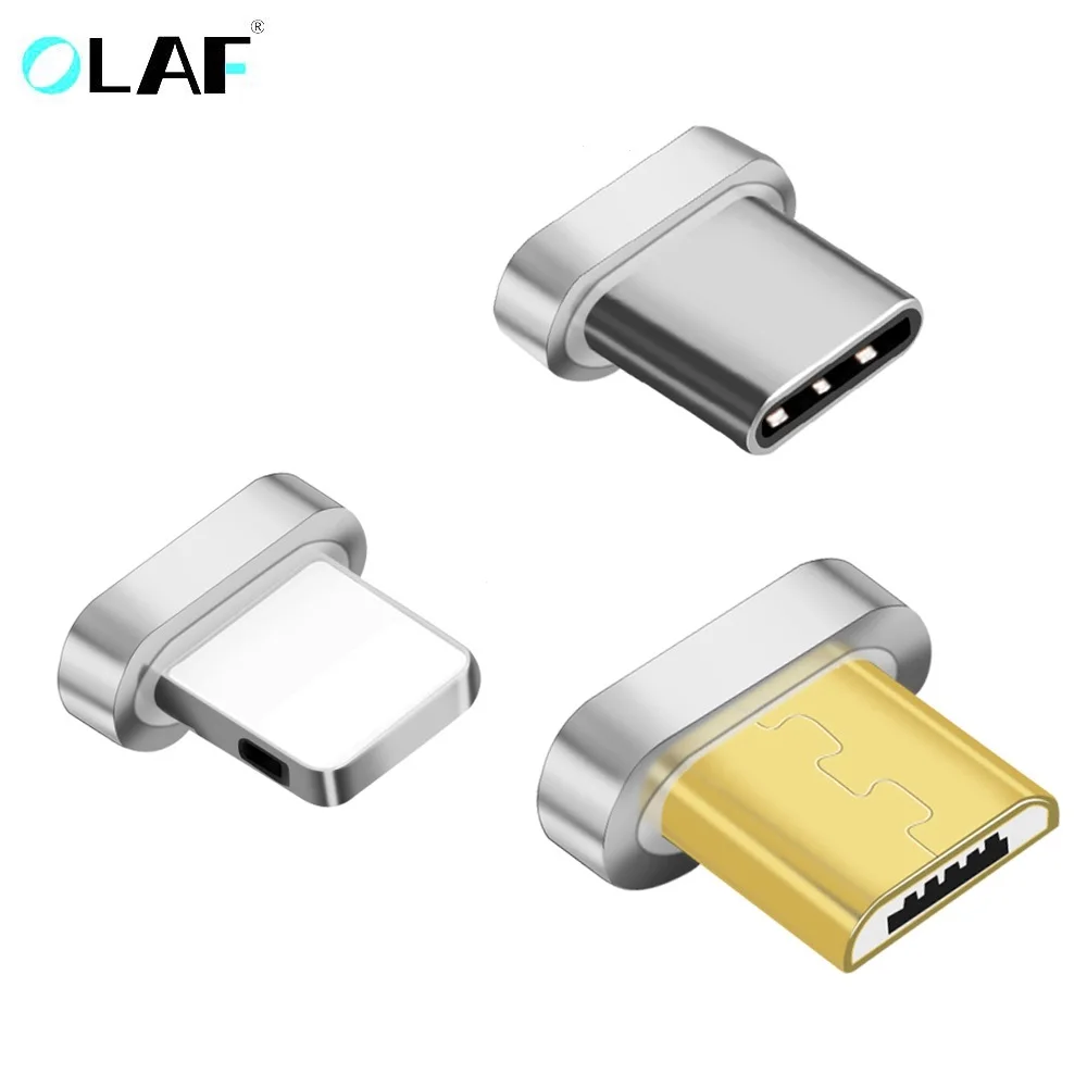 Олаф Магнитный кабель Тип штекера C Micro USB разъем для samsung LG iphone X 8 быструю зарядку