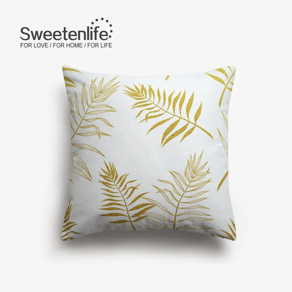 SL0015 Чехол для подушки Sweetenlife с рисунком листьев растений, красочные высококачественные декоративные подушки, Наволочки для подушек в тропическом стиле, домашний декор - Цвет: SL0015