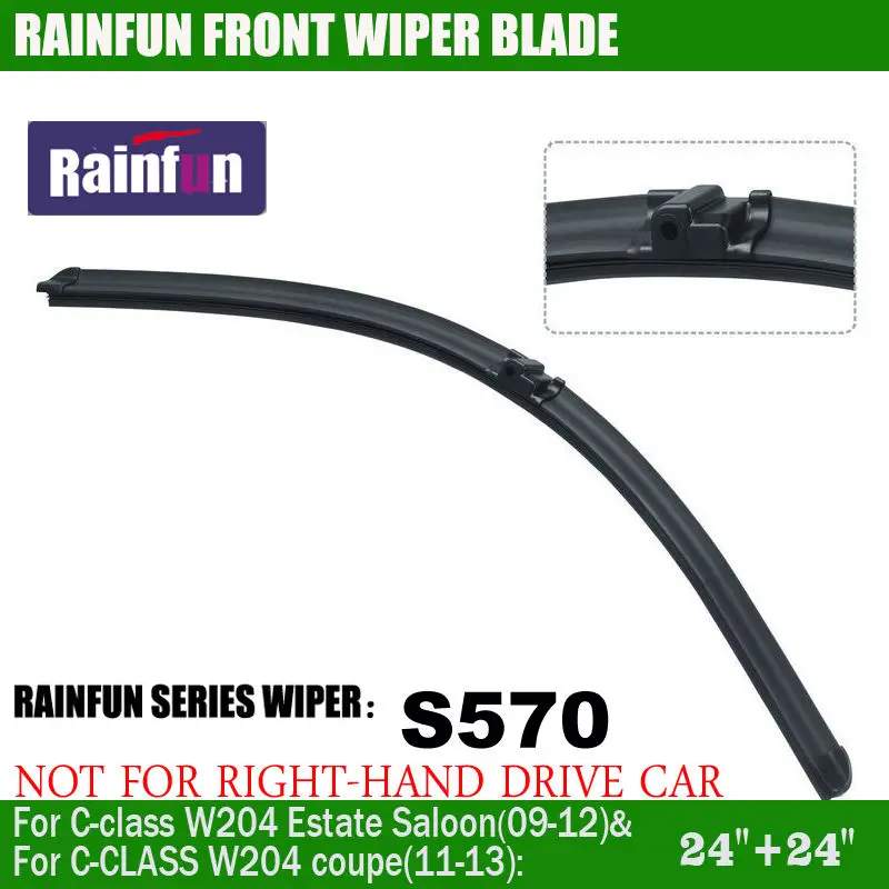 RAINFUN S570 24 &quot+ 24&quot Специальный автомобильный стеклоочиститель для Mercedes Benz C CLASS W204