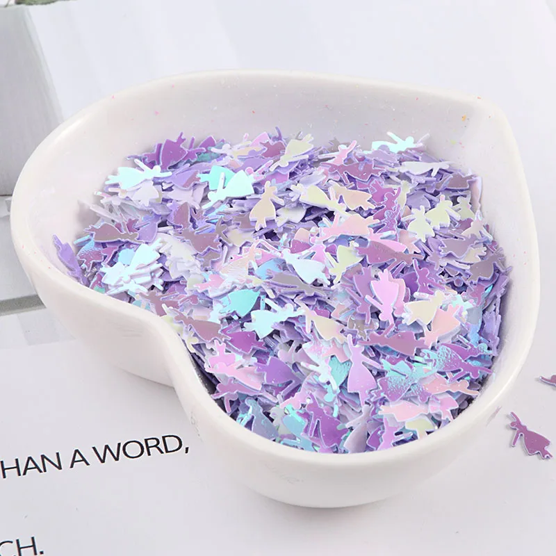 Mix AB White Purple 10 г/лот 4x10 мм танцевальные девушки формы блестки глина "сделай сам" свободные блестки разных цветов Lentejuelas наполнитель ремесло 1000 шт - Цвет: Mix AB White Purple