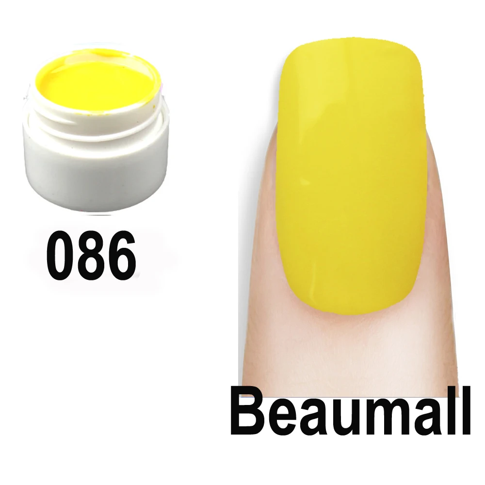 Beaumall сладкие конфеты 36 цветов! 5 мл в горшке чистые цвета УФ-гель для дизайна ногтей для маникюра ногтей Padicure DIY