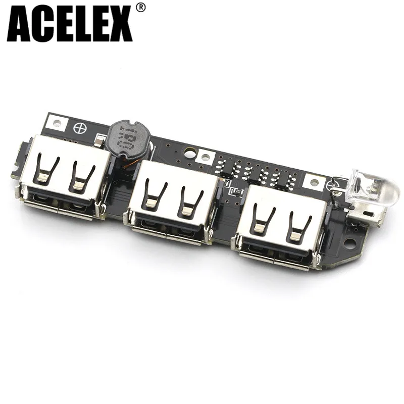 3 USB 5V 1A 1.5A 2.1A зарядное устройство для зарядного устройства монтажная плата