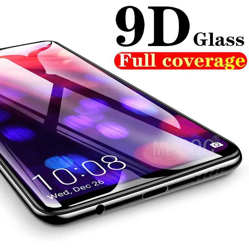9D полное защитное стекло экрана на huawei Honor View 20 Pro Y9 2019 Y7 2018 закаленное Nova 5 4 3 3i