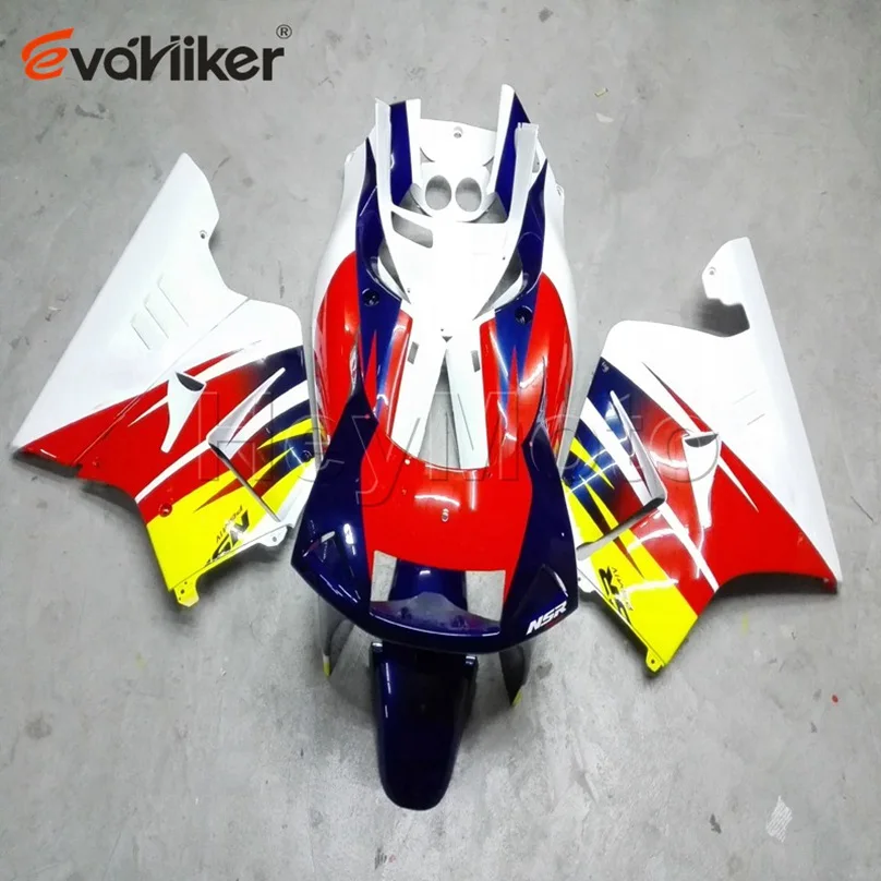 

Хомут для мотоцикла NSR250R MC18 1988 1989 желтый белый синий NSR 250R 88 89 ABS Пластиковый обтекатель для мотоцикла