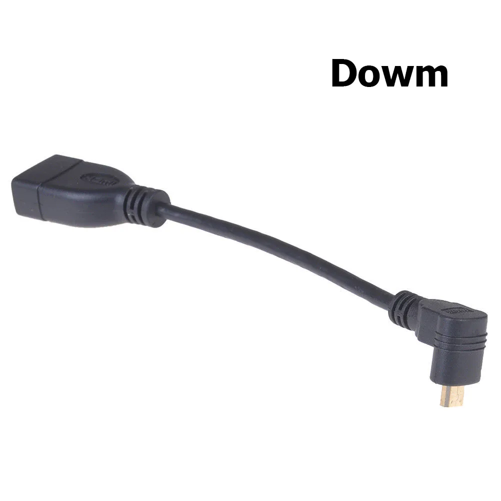 Вверх вниз вправо влево угловой мини HDMI папа к Женский адаптер кабель 15 см