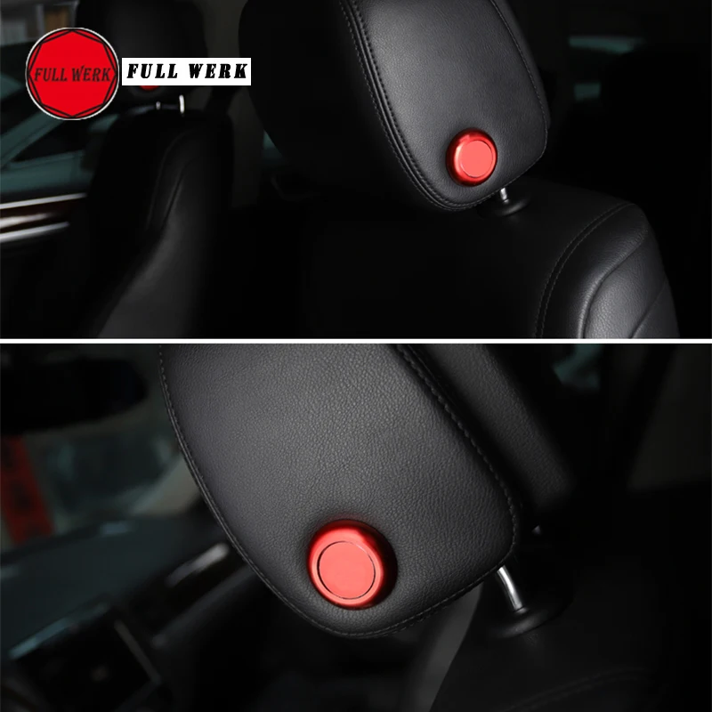 1 пара алюминиевый сплав Стайлинг автомобиля переключатель на подголовник