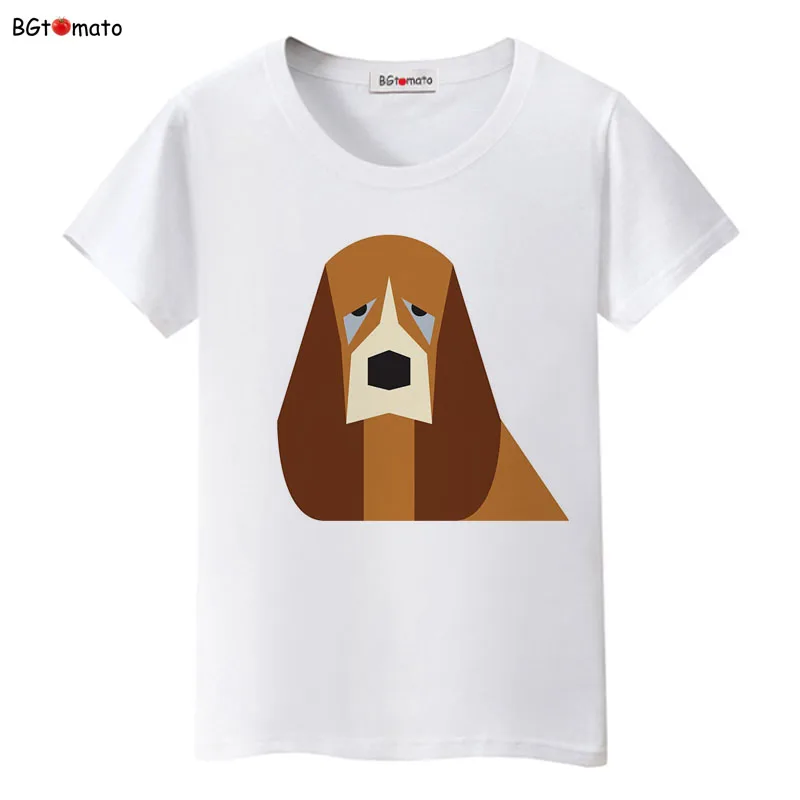 Bgtomato новый дизайн милые футболки с животными оригинальный бренд хорошее