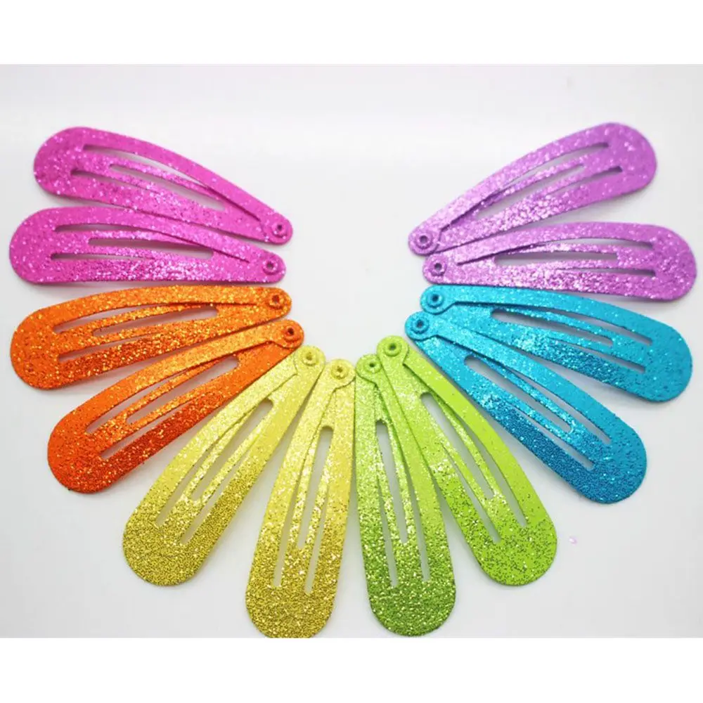 12 шт. блестящие заколки для волос зажим детей детские маленьких девочек