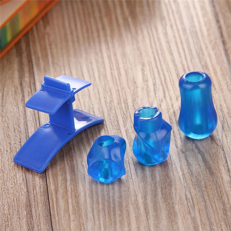 4 шт./компл. Детей Силиконовый Держатель для карандашей студент начинающих