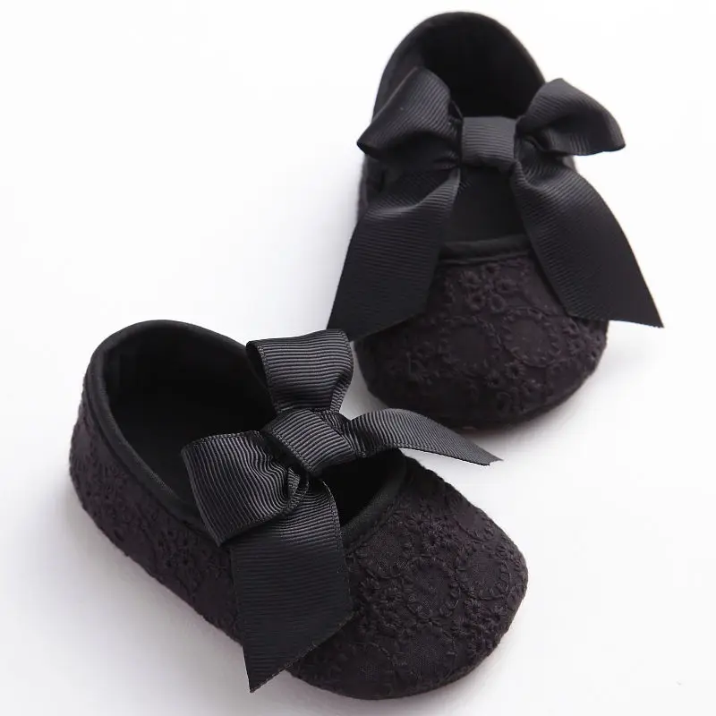 Infant Newborn Baby Boy Girl Shoes Soft Sole First Work Floral Bow 2018 New Pram Trainers 0-18 Months |