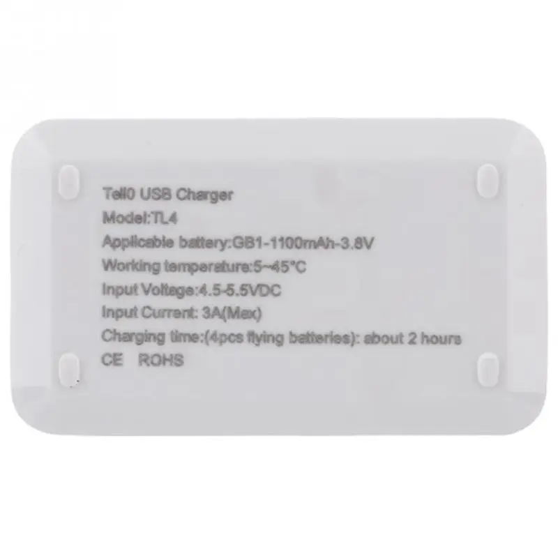 TTKK Зарядное устройство USB 4 в 1 мульти зарядное концентратор для DJI Tello мини-Дрон 1100