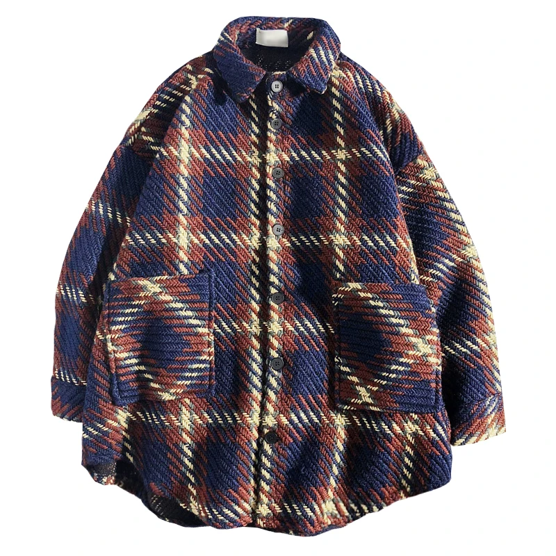 Мужская мода 2018 пальто с принтом в стиле ретро свободная хлопковая одежда