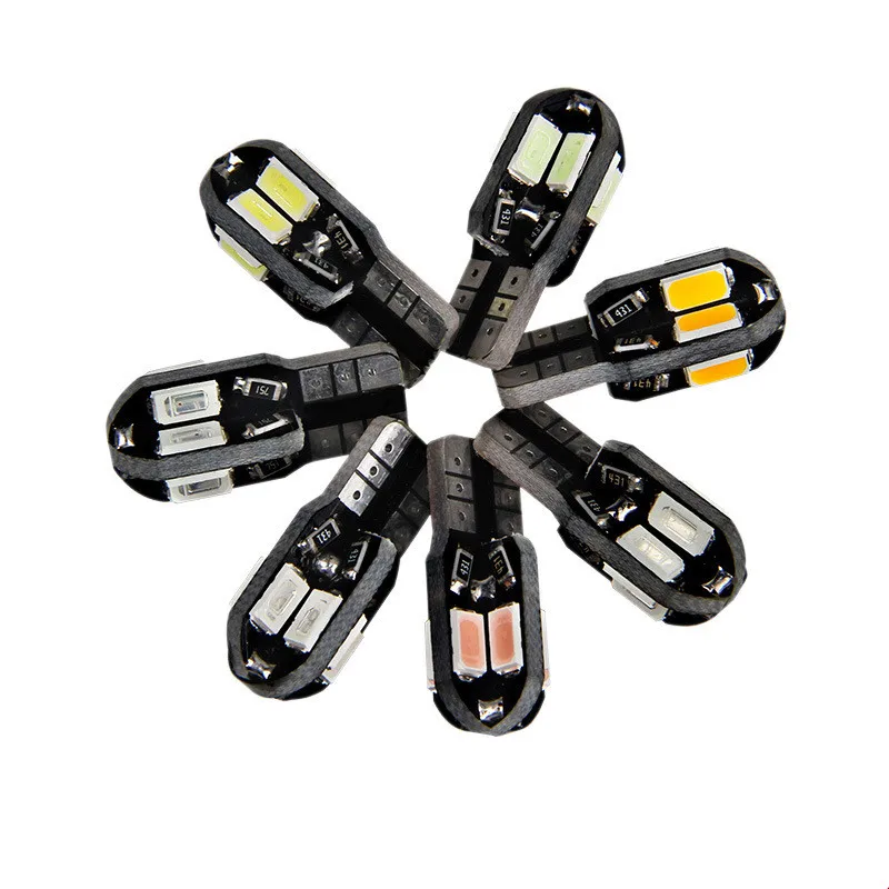 10 шт. автомобисветильник светодиодсветодиодный лампы T10 8SMD 5630 CAN шина без ошибок