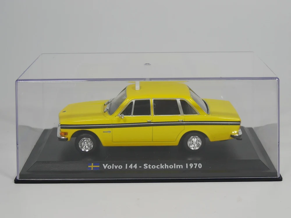 Leo модель 1:43 Volvo 144 Stockholm такси 1970 Швеция такси литая модель автомобиля