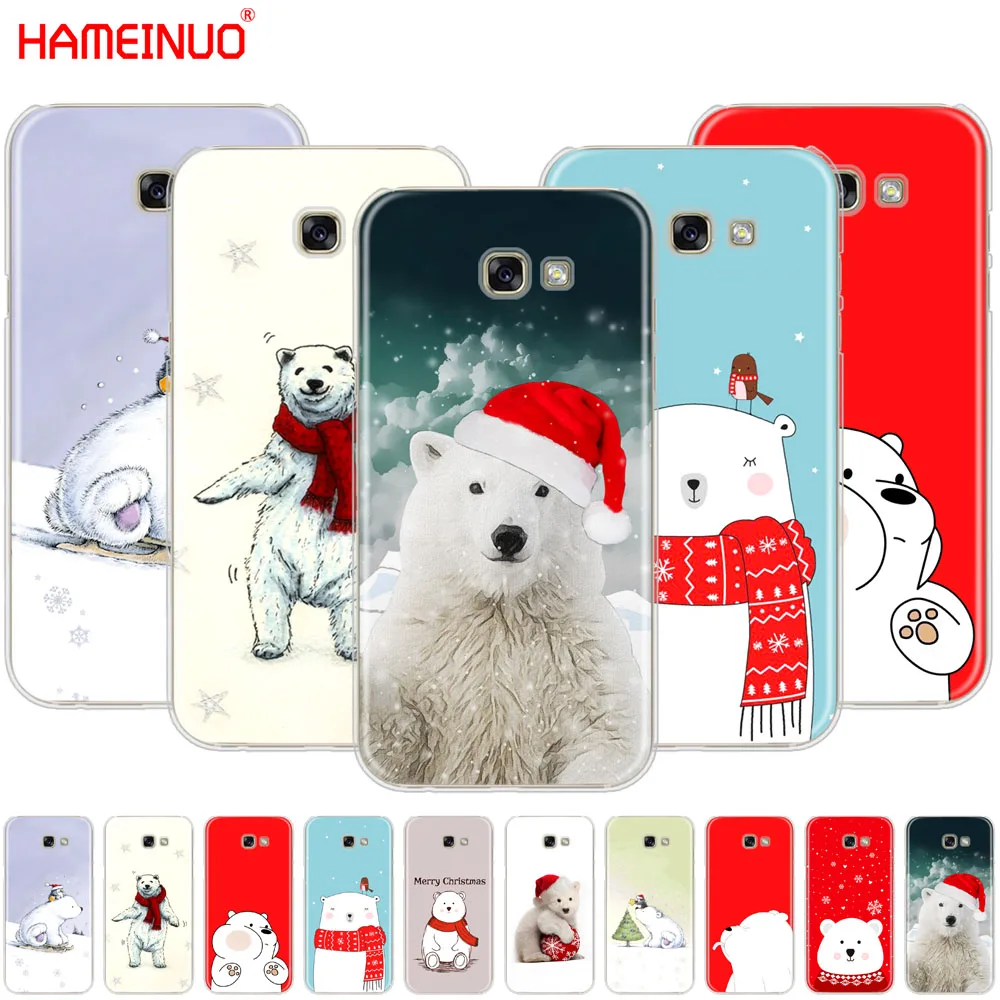 Фото HAMEINUO милый Рождественский полярный медведь новогодний чехол для телефона Samsung