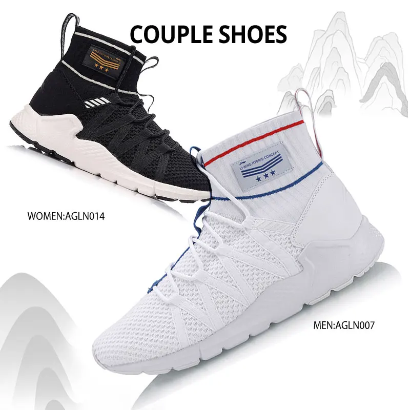 Li-Ning/Женская обувь для образа жизни; удобные кроссовки для фитнеса с дышащей подкладкой; спортивная обувь; AGLN014 YXB145