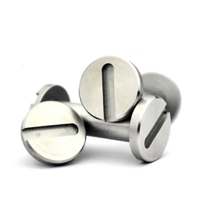 2 набора Diy Материал ножа изготовление ручки ножа винт заклепка хвостовик шлицевой винт стопорный винт Нержавеющая сталь 20 размер