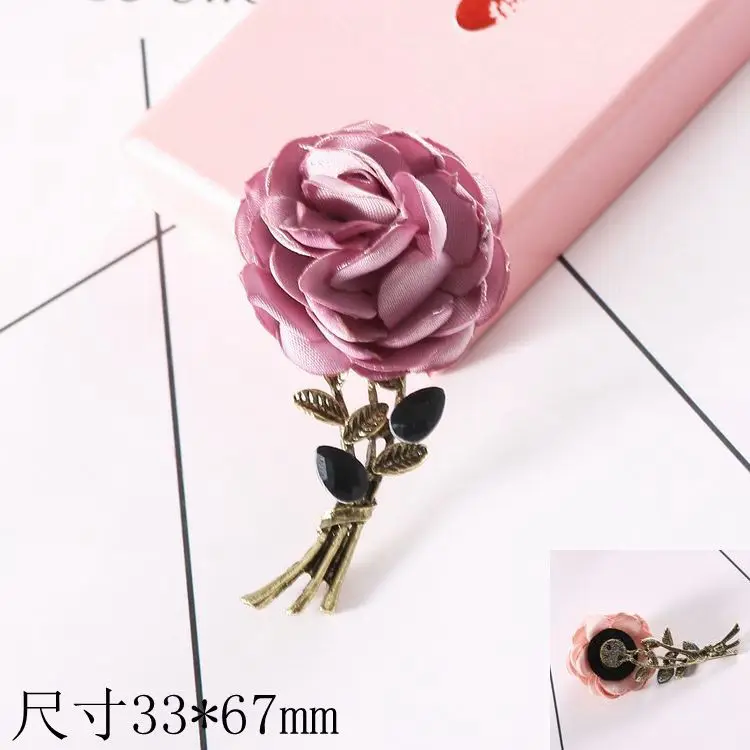 10 шт./лот металлический букет в стиле ретро пуговицы виде роз с плоским