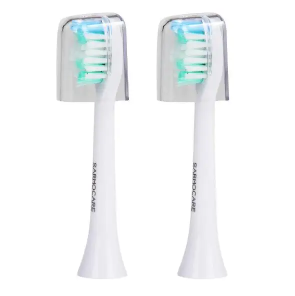 1120 2 шт зубные щетки головка для Sarmocare S100/200 ультра звуковая электрическая зубная щетка с подарочной коробкой