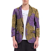 men blazer dashiki print suit jacket customized for african partywedding ankara coat slim fit formal mans africa clothing