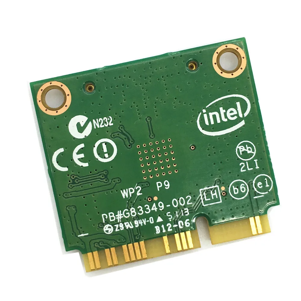 Intel 7260 AC 7260HMW Mini PCI-E  Wi-Fi   867 / 802.11ac 2, 4G/5   Bluetooth 4, 0