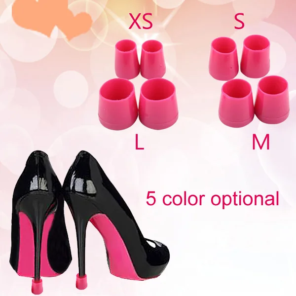 Newly 1 Pair High Heel Protectors Heel Stoppers Shoes Covers Latin Dance Shoes Stopper Anti-skid Wearable DO99