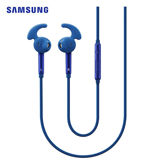 Проводные наушники samsung EG920L 3,5 мм с mic1.2 m, стерео спортивные наушники-вкладыши для samsung s8 S9Plus, поддержка официальной проверки - Цвет: Синий