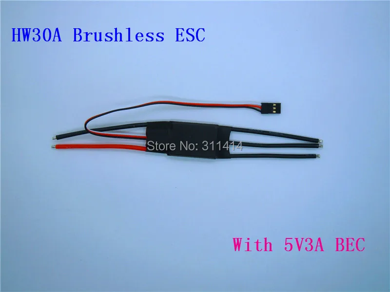 Контроллер скорости бесщеточного двигателя 5 шт./лот 30 А ESC W/ BEC 3A 2-3S для