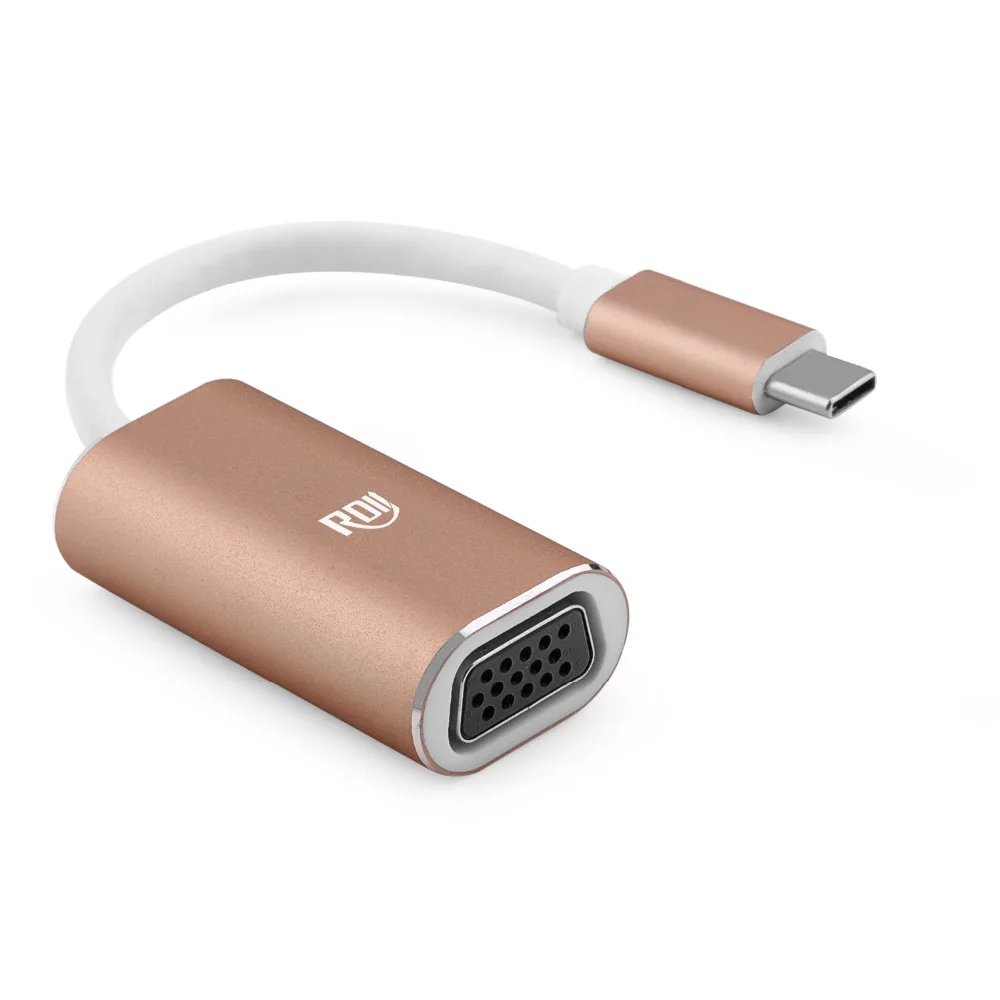 Новый USB3.1 USB c Тип C адаптер VGA для MacBook Pro microsoft Lumia 950XL/950 Huawei matebook Chromebook|adapter for