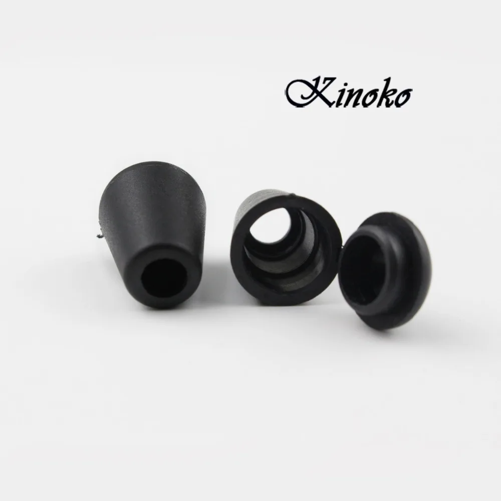 100 шт. пробка для колокольчика с крышкой концы шнура стопор Пластиковый черный
