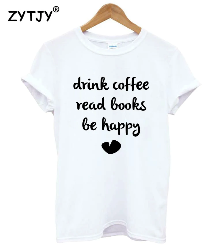 Женская футболка с надписью BE HAPPY хлопковая хипстерская для девочек принтом