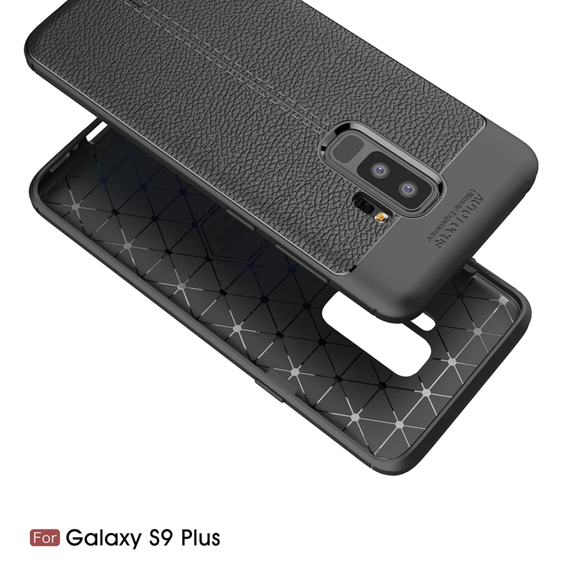 Роскошный мягкий силиконовый чехол с зернистой фактурой для Samsung Galaxy S9 Plus / S9Plus 6 1