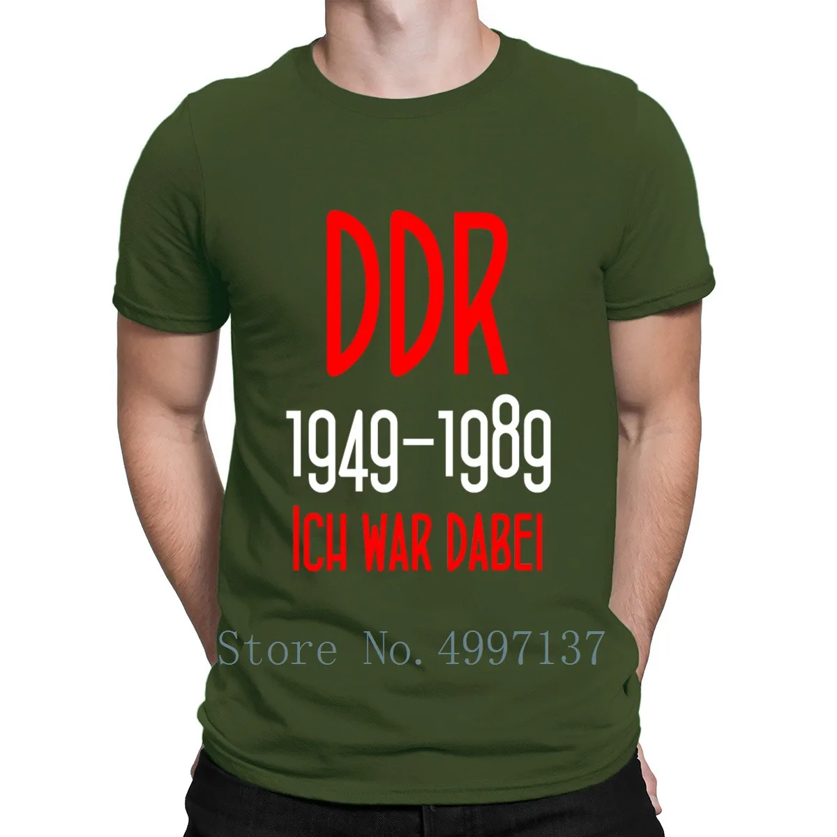 Футболка Ddr 1949 1989 Deutsche demokrматче понок летняя стильная графическая дышащая