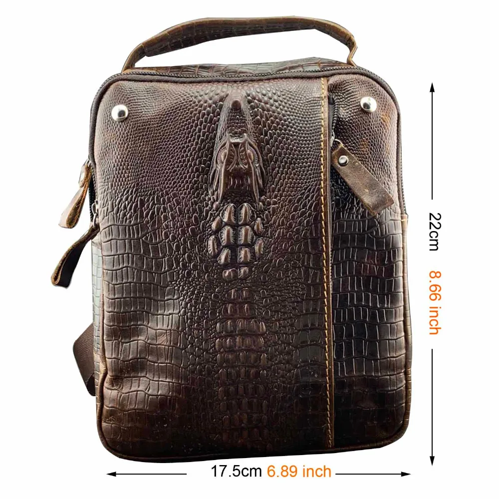 Мужская сумка слинг из натуральной кожи H6andbag|Сумки-кроссбоди| |