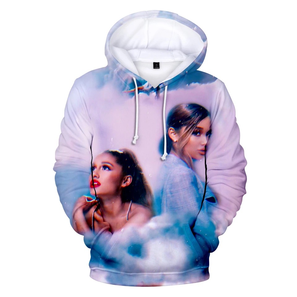 Толстовки мужские женские 3D толстовки Ariana Grande модные Harajuku Повседневная печать с