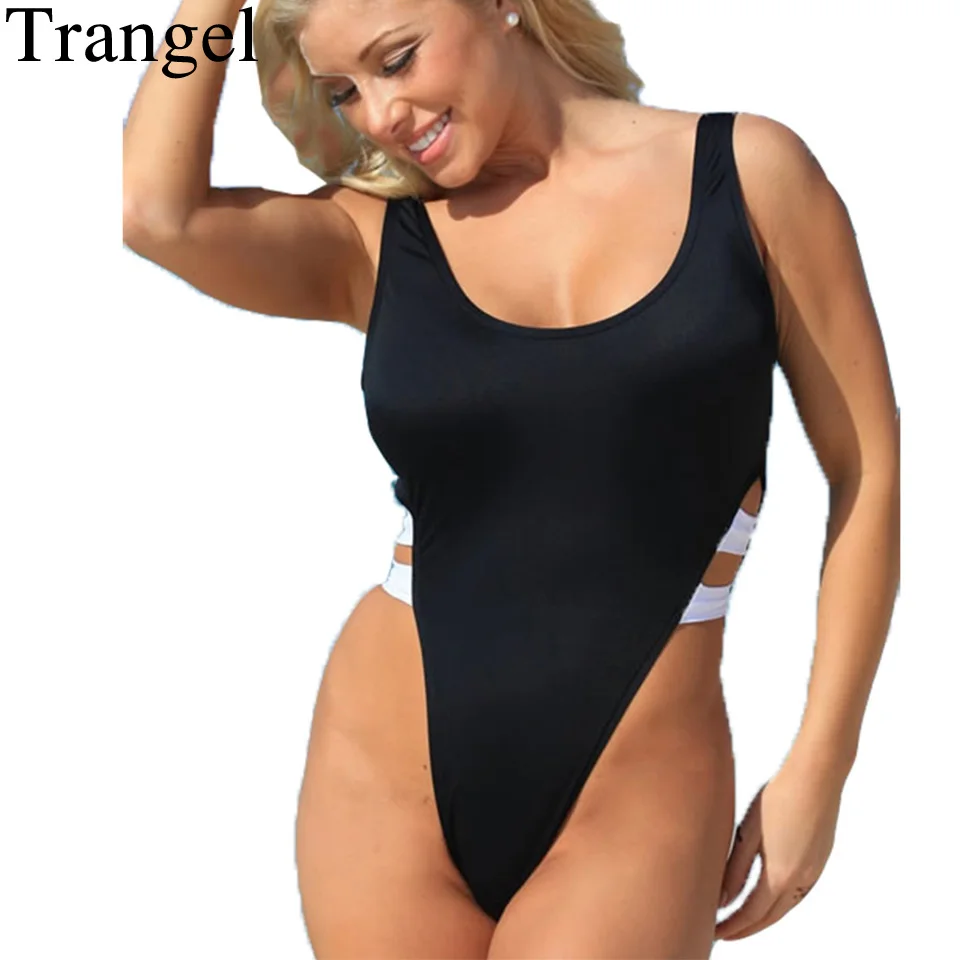 Женский купальник Trangel Одноцветный бикини для купания 2019|suit women|suit suitsuit one piece |