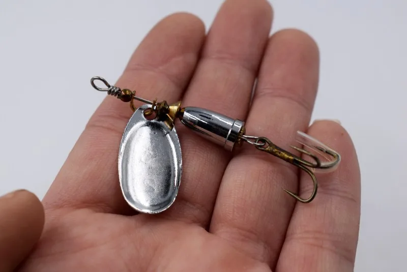 3шт./лот счетчик приманки размер рыболовные снасти вращающихся лопастей воблер