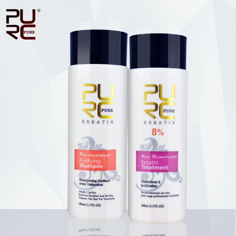 Purc бразильский шоколад обработка кератина формалина 8% выпрямитель для волос