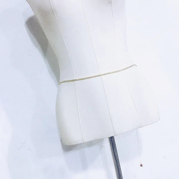 Модная брендовая цепочка для живота с кристаллами женские Украшения тела ремень