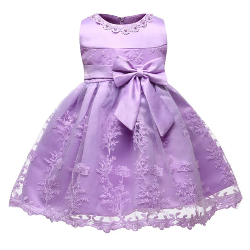 Purple Платье для маленьких девочек новое платье принцессы платья для маленьких девочек одежда с юбкой-пачкой на 1 год платье для дня рождения платье для маленьких детей рождественское платье - Цвет: Purple