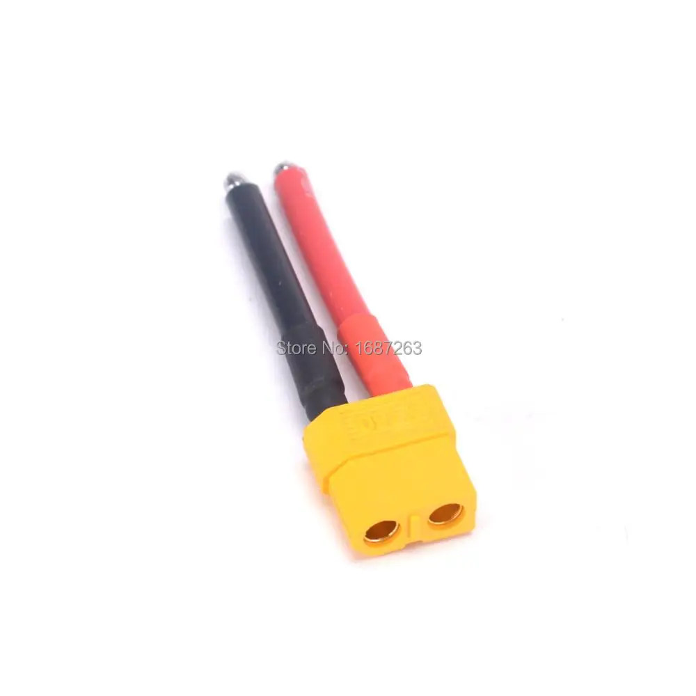 Штекер 12AWG для литий-полимерных аккумуляторов 40 мм 4 см силикагель 1 шт.
