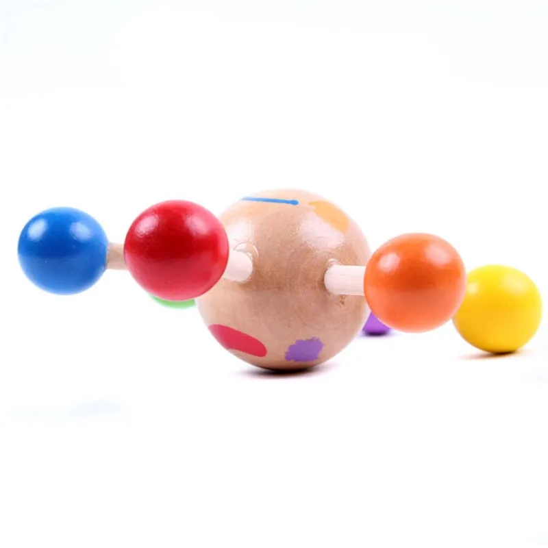 1 шт. новинка деревянный спиннинг Топ Дети Классические игрушки красочные