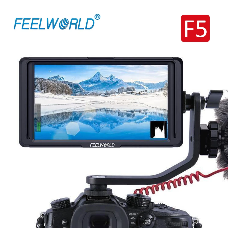 5 дюймовый монитор для цифровой зеркальной камеры FEELWORLD F5 IPS Full HD 1920x1080 поддержка 4K