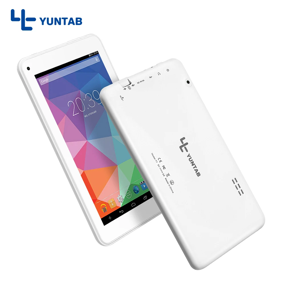 Yuntab T7 Android4.4 планшетный ПК Allwinner A33 Quad core с двумя камерами емкостный экран 1024*600