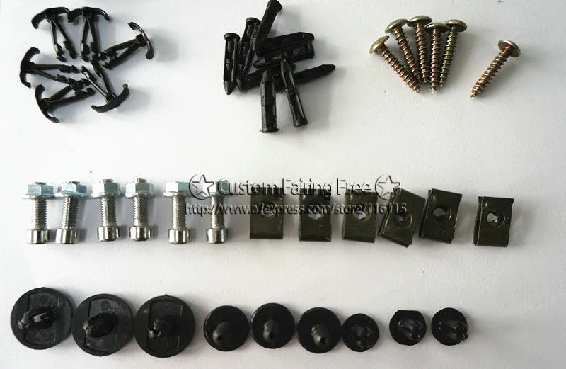 Hot Fairings screw bolt kit for CBR600F4i 2004- 2007 black fairing dag screws cbr600f4i 04- 07 coupling set | Автомобили и