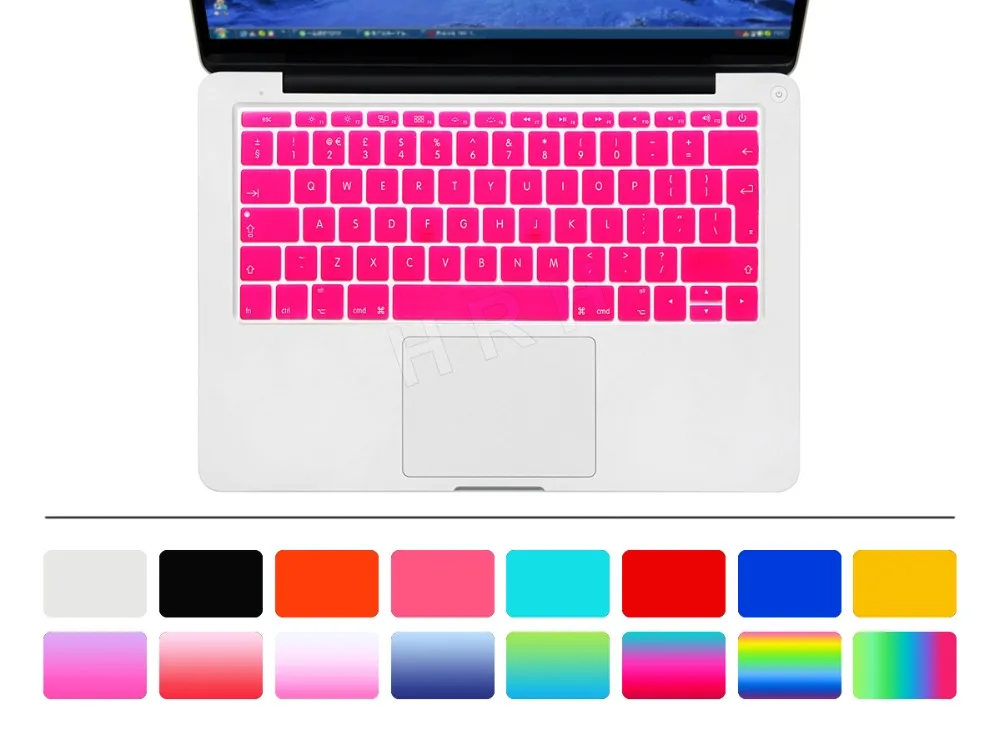 2017 ЕС раскладка английская клавиатура обложка кожа для нового Macbook Mac Pro 13 &quotA1708 Non